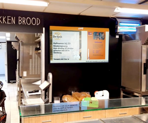 Digital Signage supermarkt