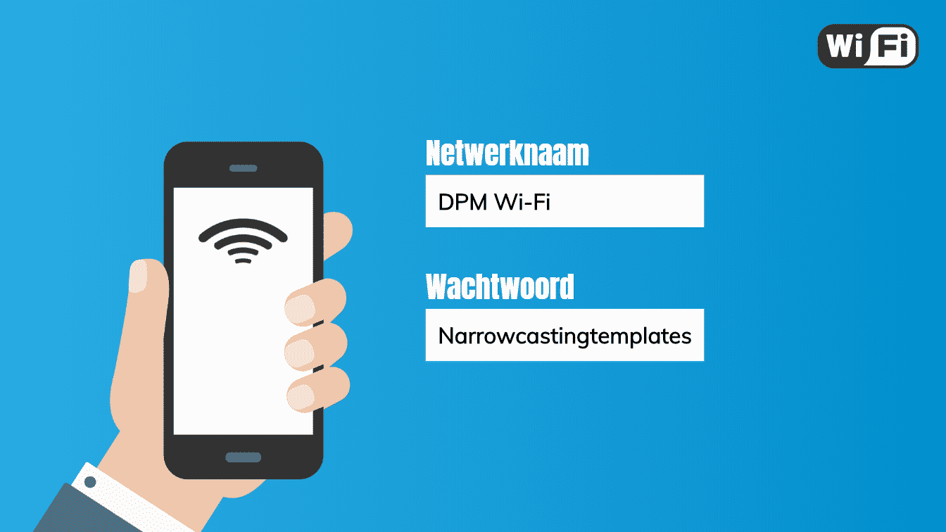 Narrowcasting templates_Wi-Fi netwerk_Digital Signage templates_Digital Pixel Marketing