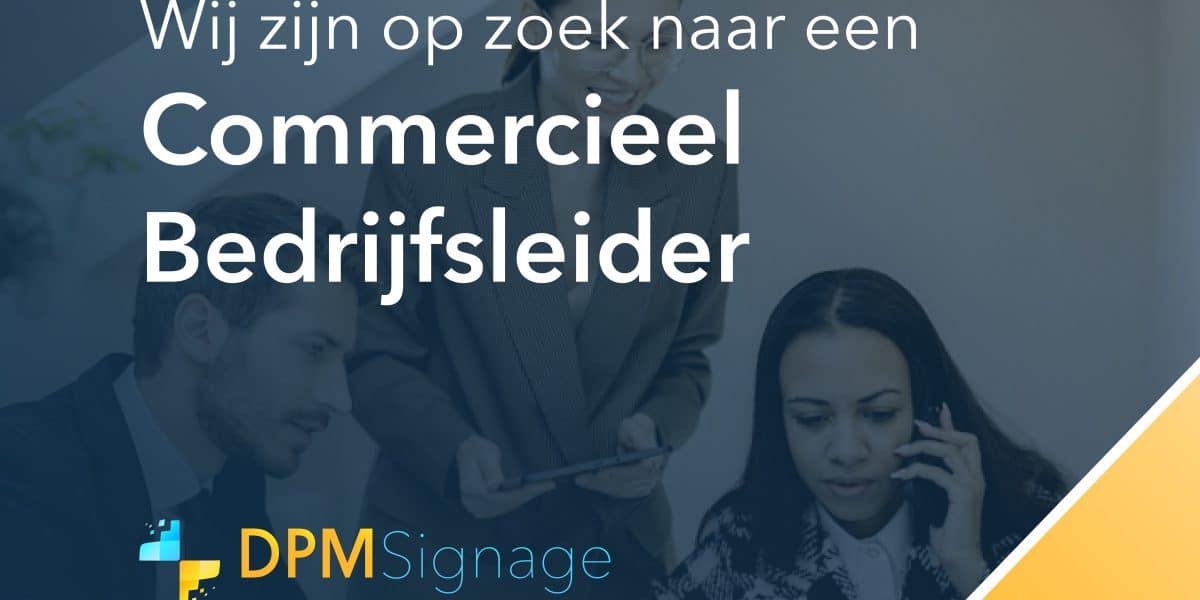 Vacature Commercieel Bedrijfsleider