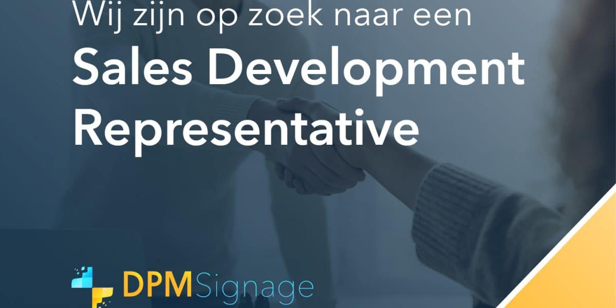 Vacature Sales Development Representative