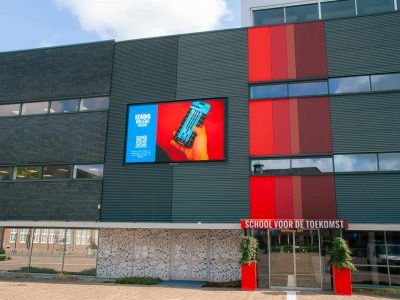 DPM Signage narrowcasting scherm bij klant