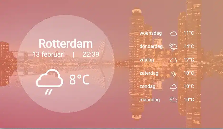 Weer template